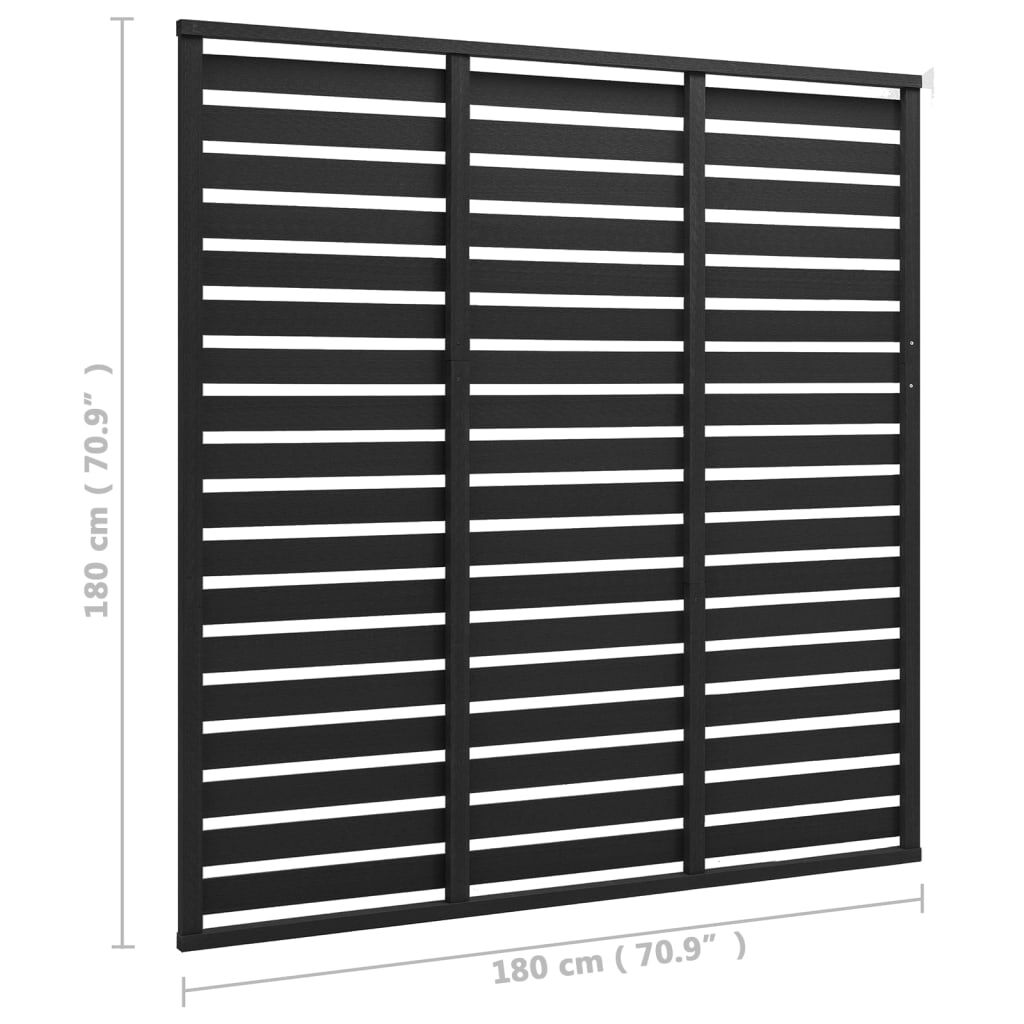 vidaXL Aitapaneeli WPC 180x180 cm musta
