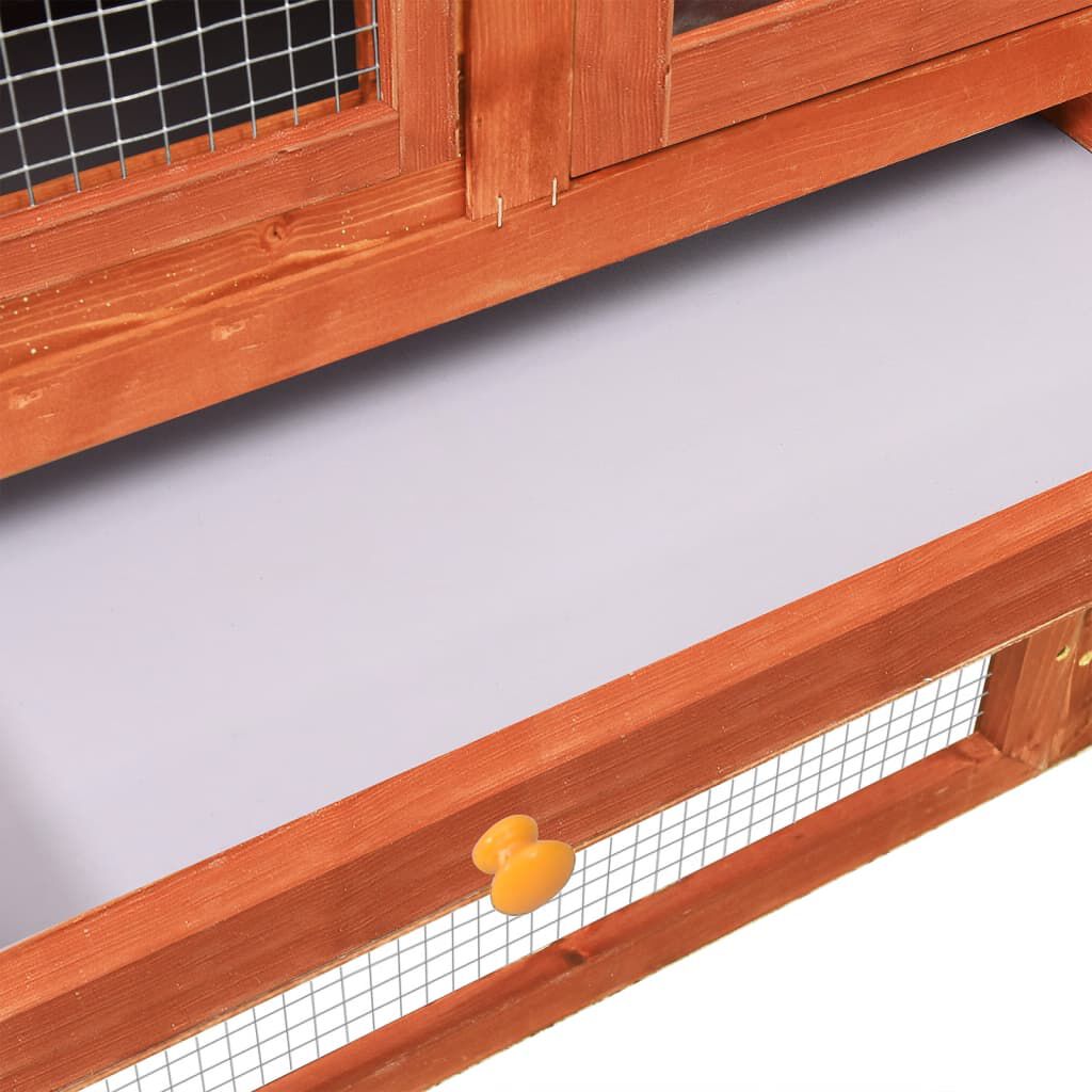 vidaXL Kaninkoppi 140x63x120 cm täysi kuusi
