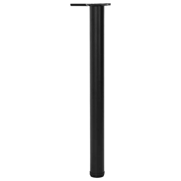 4 Korkeussäädettävää Pöydän Jalkaa Musta 710 mm