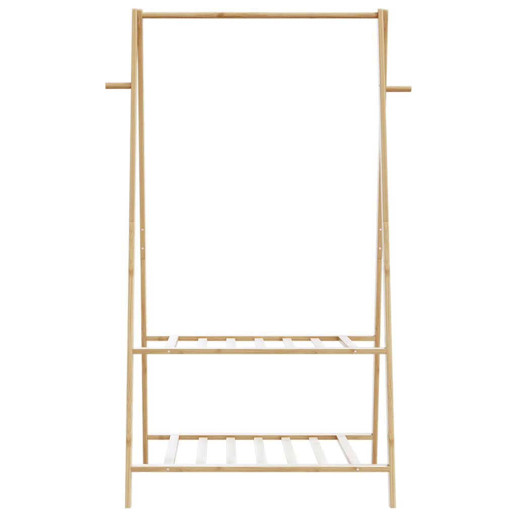 vidaXL Vaateteline hyllyillä 96x45,5x150,5 cm bambu