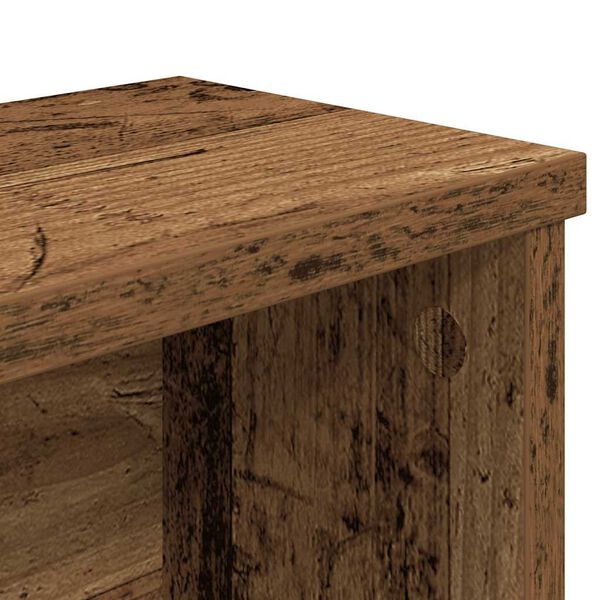 vidaXL Keittiöteline Pinottava Vanha Puu 50x15x16 cm Suunniteltu puu